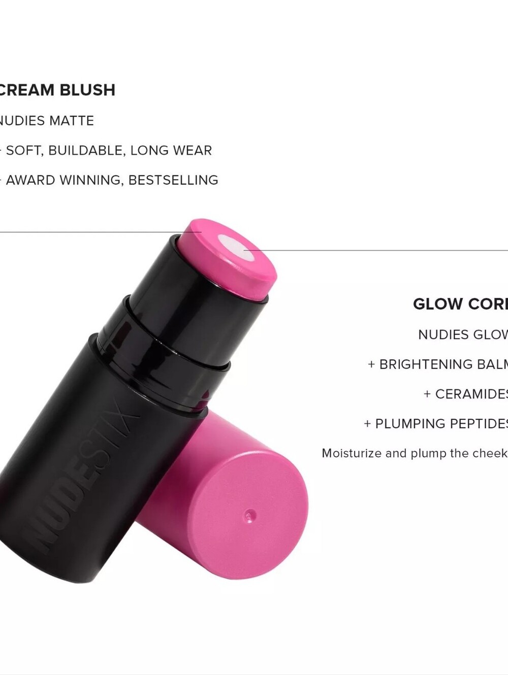 NUDESTIX - NUDIES Matte + Glow Core All Over Face Blush Color - Magenta - Picture 4 of 6